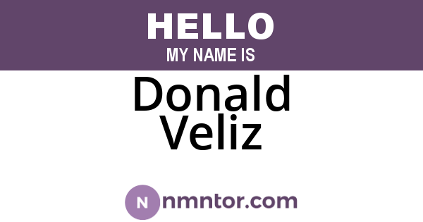 Donald Veliz