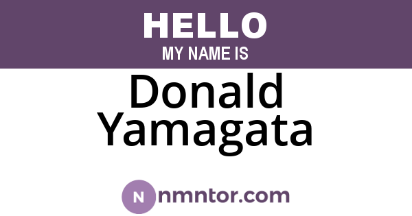 Donald Yamagata