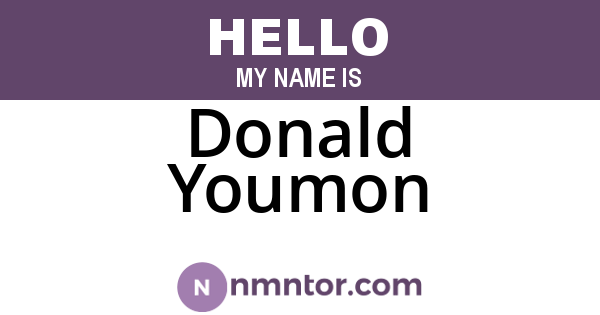 Donald Youmon