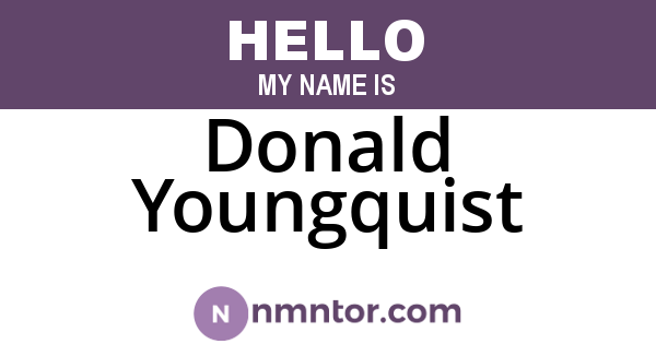 Donald Youngquist