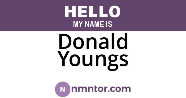 Donald Youngs