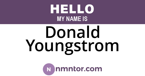 Donald Youngstrom