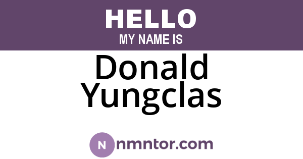 Donald Yungclas