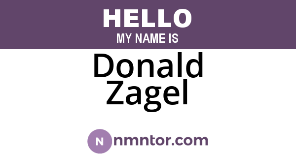 Donald Zagel