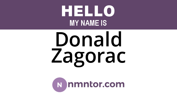Donald Zagorac