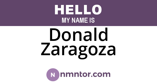 Donald Zaragoza