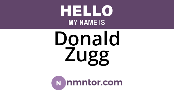 Donald Zugg