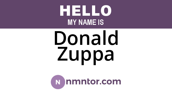 Donald Zuppa