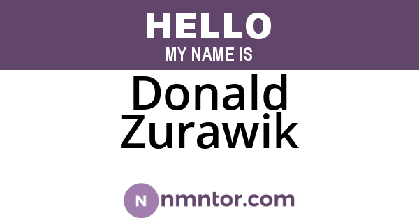 Donald Zurawik