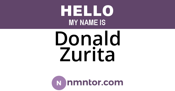 Donald Zurita