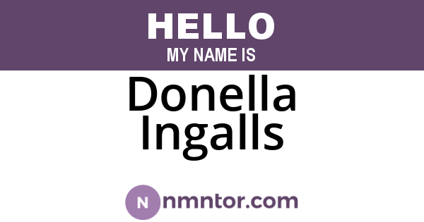 Donella Ingalls
