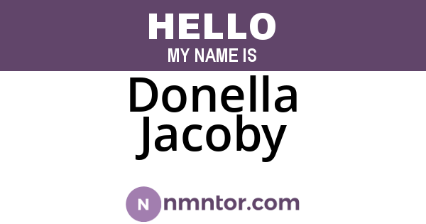 Donella Jacoby