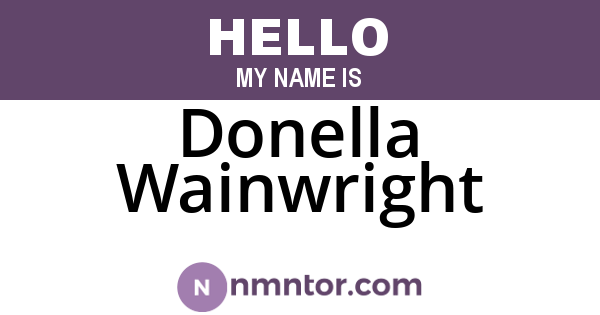 Donella Wainwright