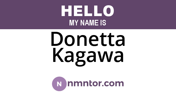 Donetta Kagawa