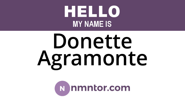 Donette Agramonte