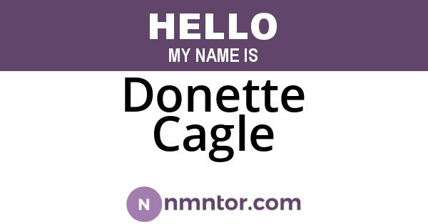 Donette Cagle