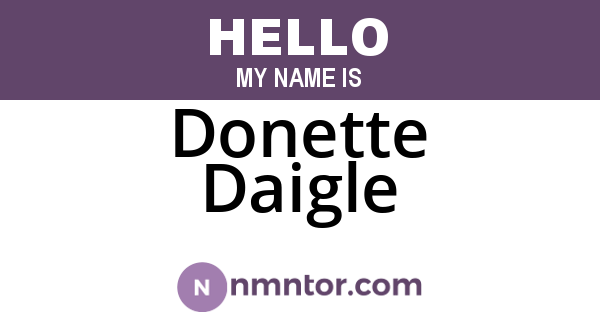 Donette Daigle