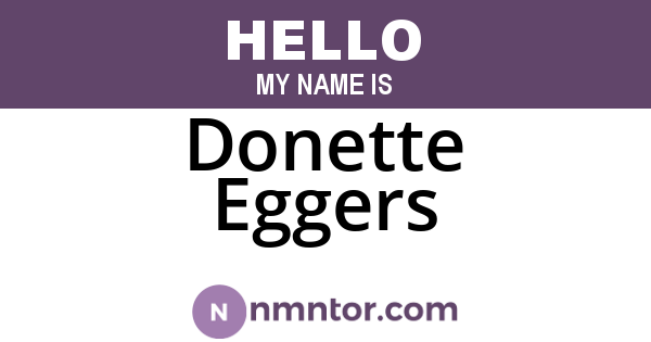 Donette Eggers