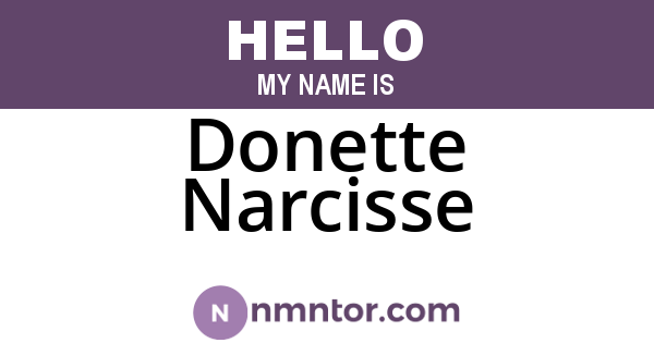 Donette Narcisse