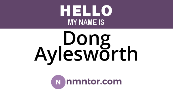 Dong Aylesworth