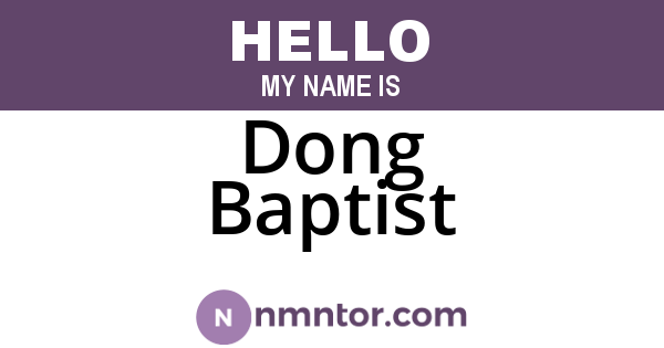 Dong Baptist