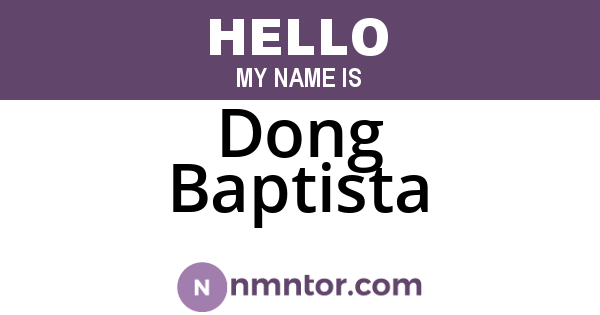Dong Baptista
