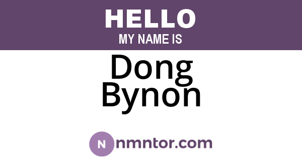 Dong Bynon
