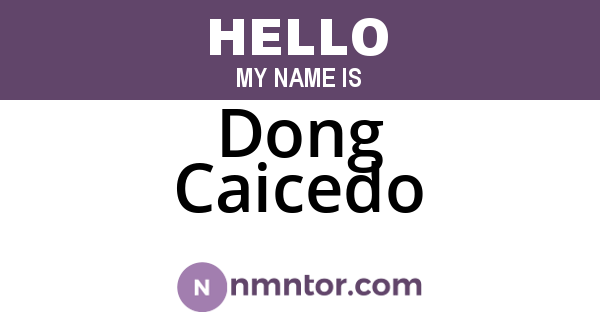 Dong Caicedo