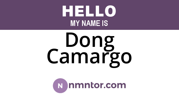 Dong Camargo
