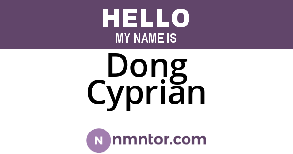 Dong Cyprian