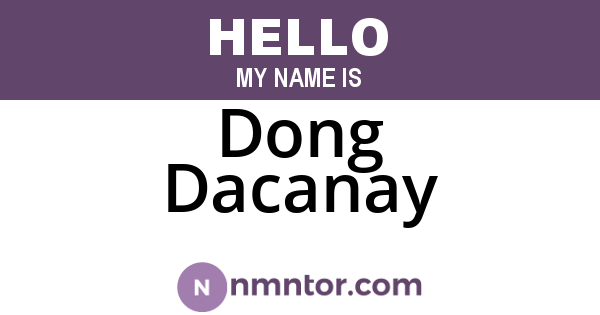 Dong Dacanay