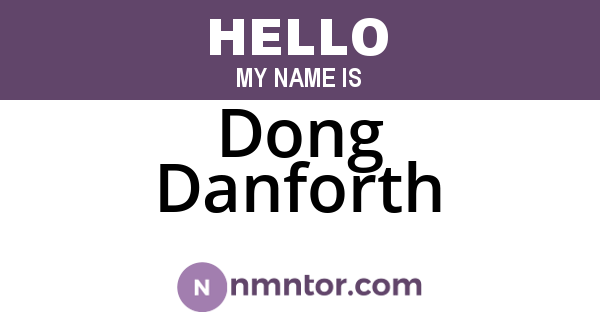 Dong Danforth