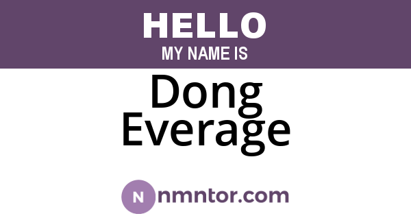 Dong Everage