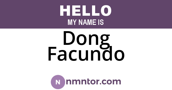 Dong Facundo