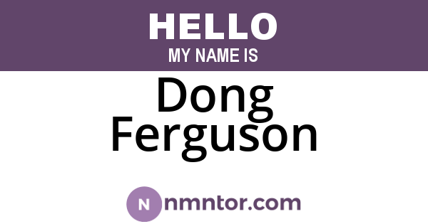 Dong Ferguson