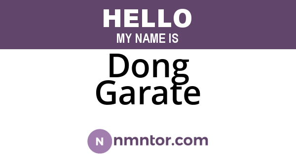 Dong Garate
