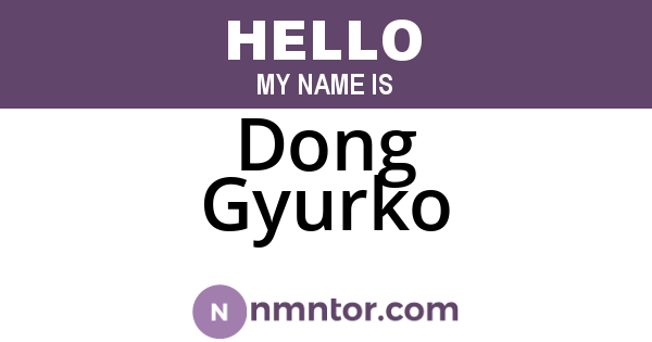 Dong Gyurko
