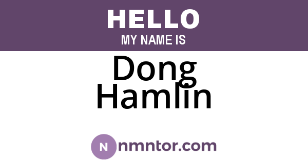 Dong Hamlin