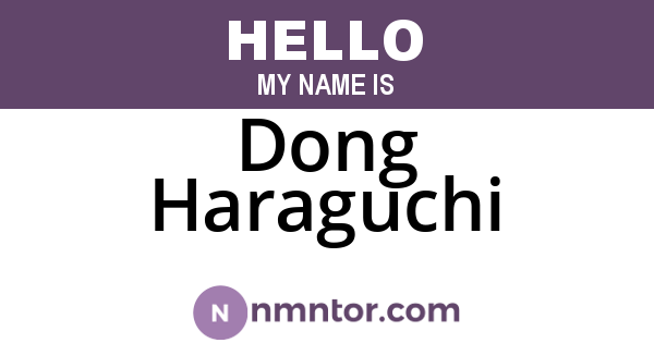 Dong Haraguchi