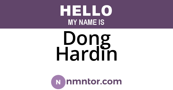 Dong Hardin