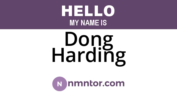 Dong Harding