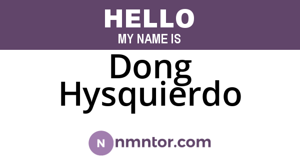 Dong Hysquierdo