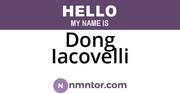 Dong Iacovelli