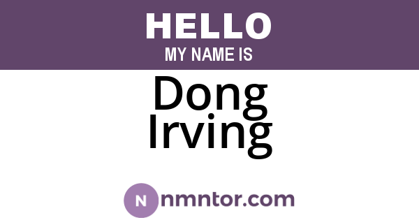 Dong Irving