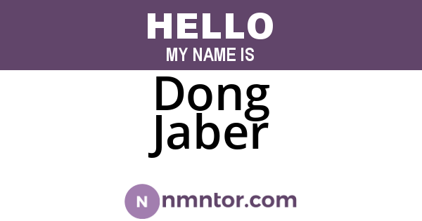 Dong Jaber
