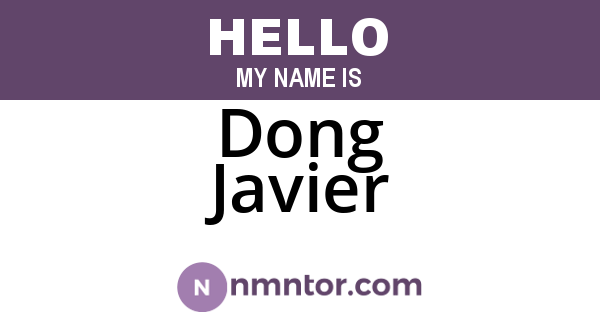 Dong Javier