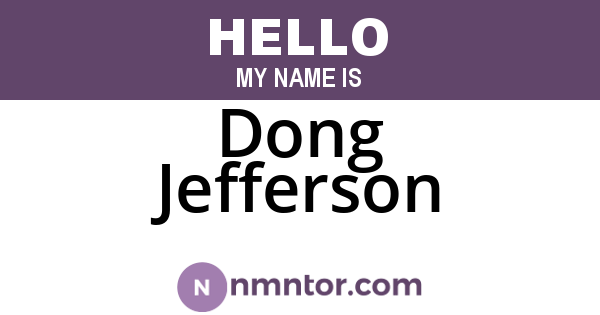 Dong Jefferson