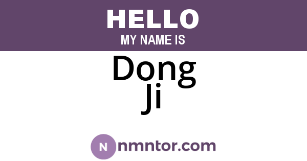 Dong Ji