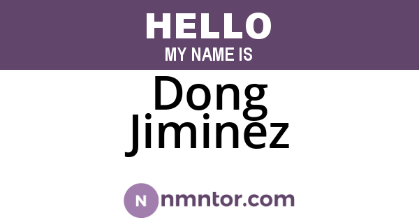 Dong Jiminez