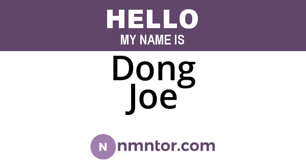 Dong Joe